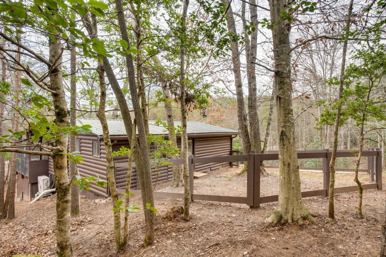 Peaceful Warne Cabin Fenced Yard And Screened Porch Brasstown Exterior foto