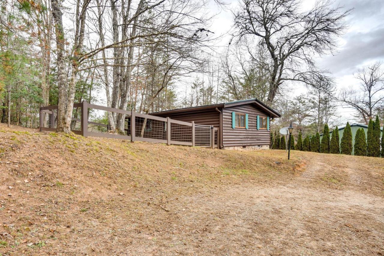 Peaceful Warne Cabin Fenced Yard And Screened Porch Brasstown Exterior foto